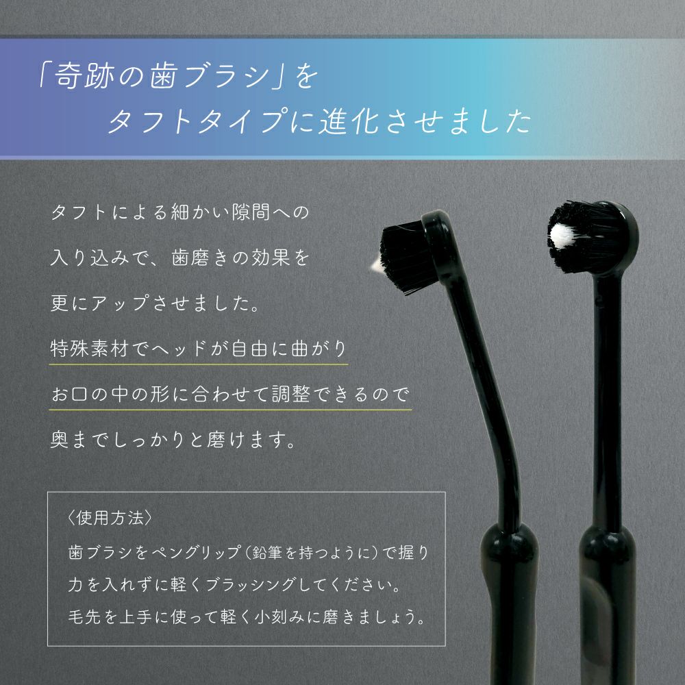 奇跡の黒歯ブラシ6本