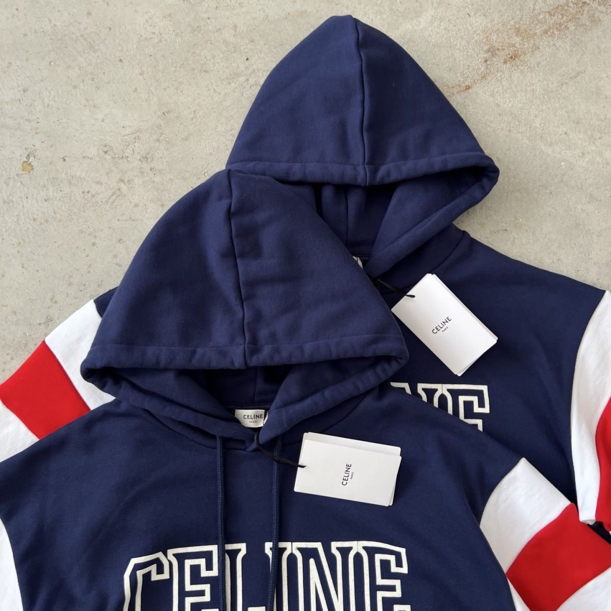 【CELINE】 セリーヌ パーカー ネイビー S M L XL 男女兼用 sweat150