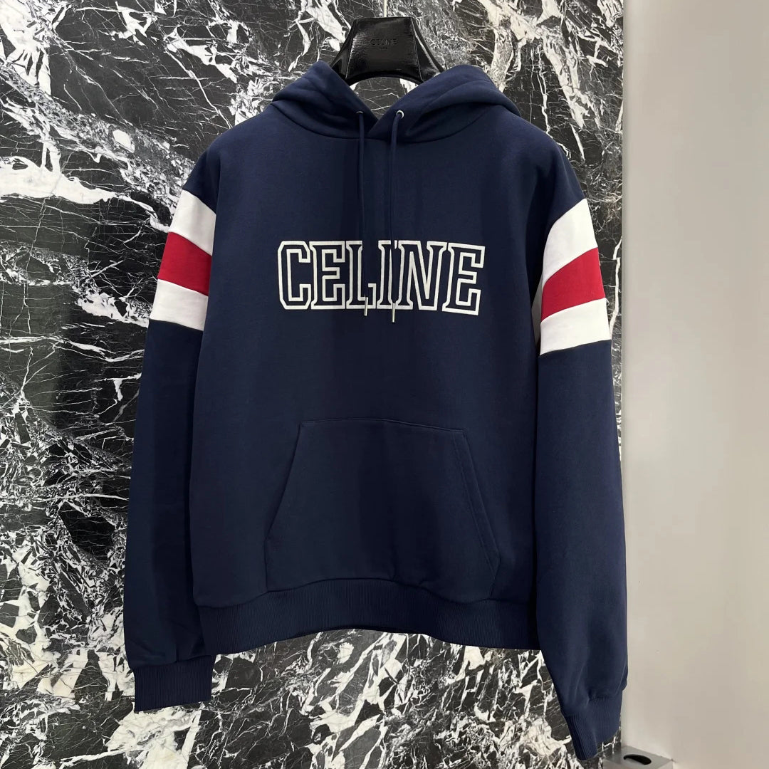 【CELINE】 セリーヌ パーカー ネイビー S M L XL 男女兼用 sweat150