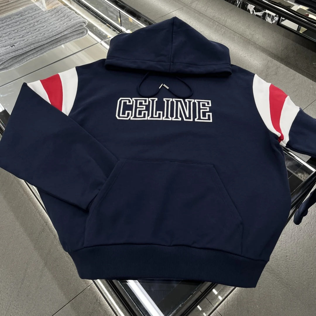 【CELINE】 セリーヌ パーカー ネイビー S M L XL 男女兼用 sweat150