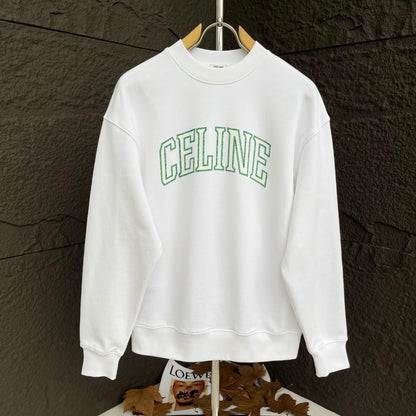 CELINE レタリング コットン 長袖Tシャツ YW007