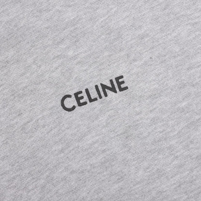 CELINE レタリング コットン 長袖Tシャツ YW012