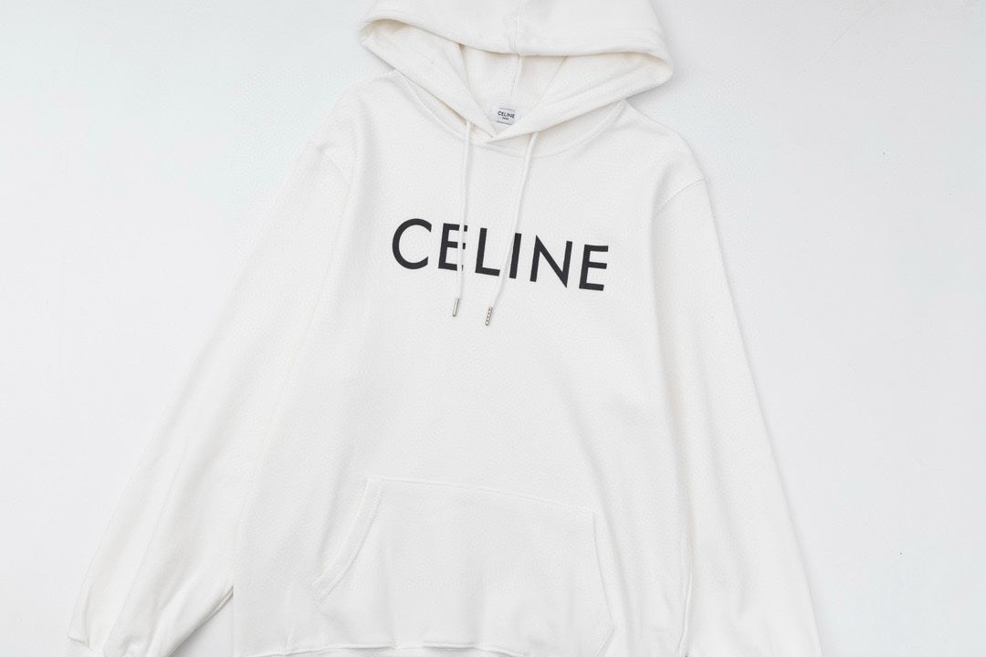 CELINE レタリング コットン 長袖Tシャツ YW009