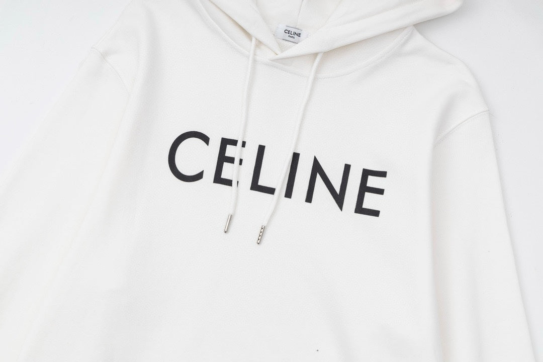 CELINE レタリング コットン 長袖Tシャツ YW009