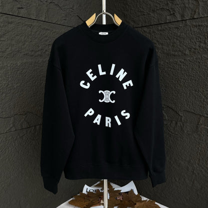 CELINE レタリング コットン 長袖Tシャツ YW005