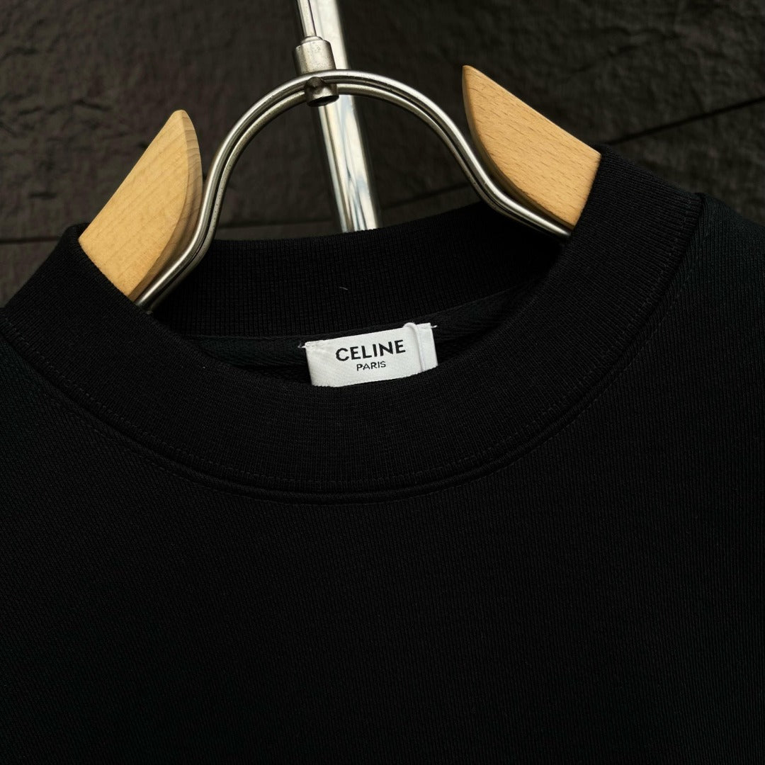 CELINE レタリング コットン 長袖Tシャツ YW007