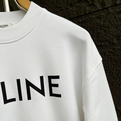 CELINE レタリング コットン 長袖Tシャツ YW003