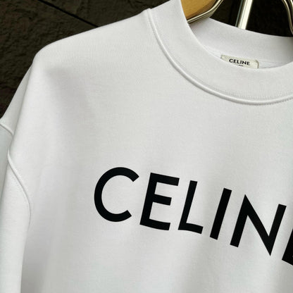 CELINE レタリング コットン 長袖Tシャツ YW003