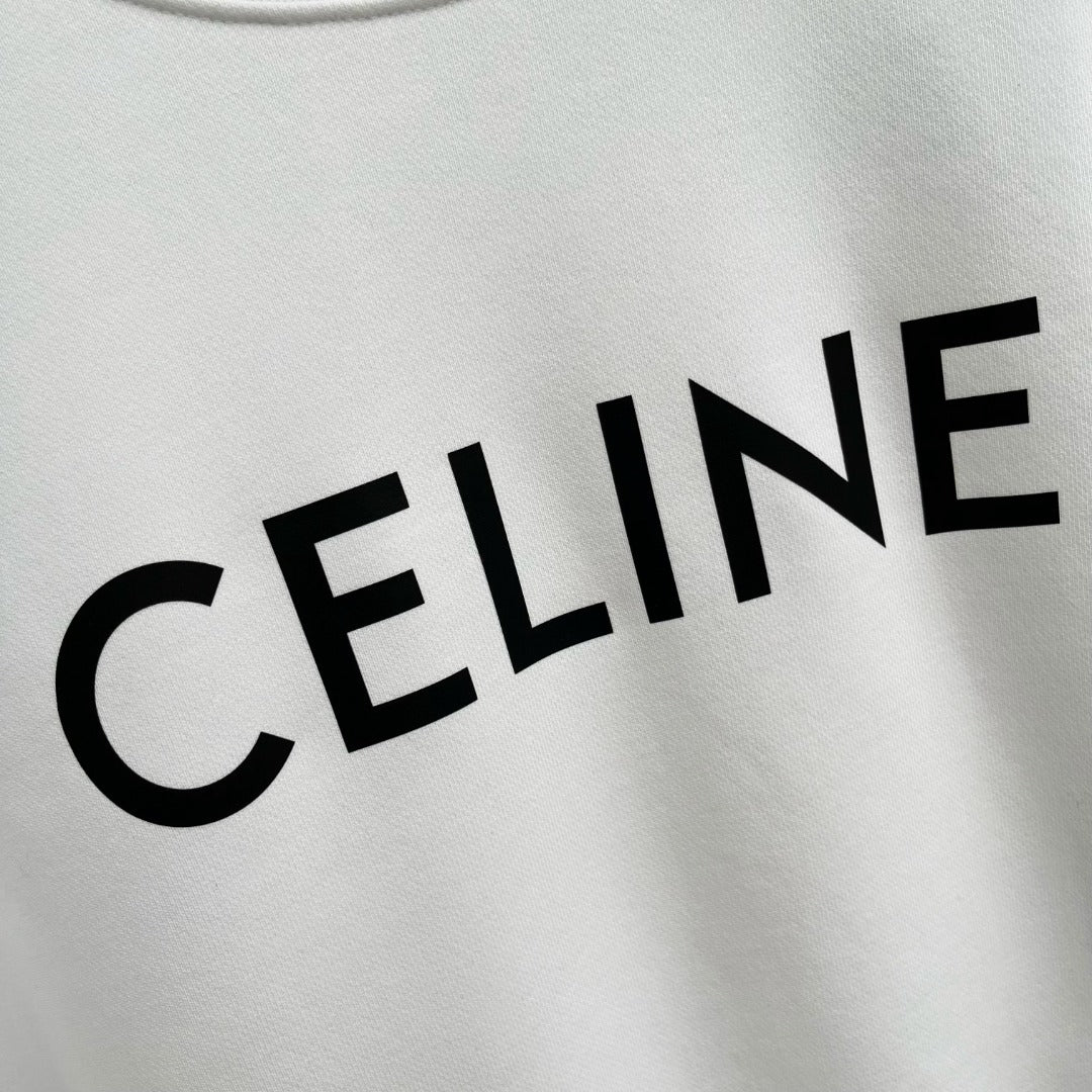 CELINE レタリング コットン 長袖Tシャツ YW003