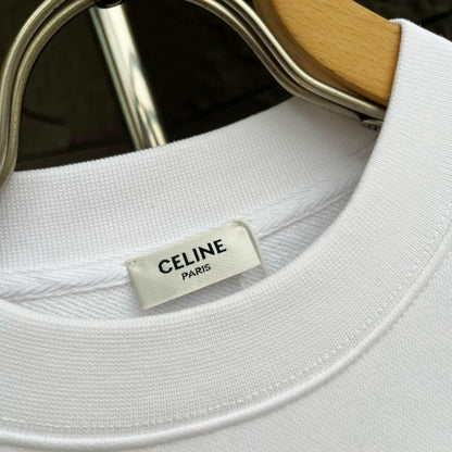CELINE レタリング コットン 長袖Tシャツ YW003