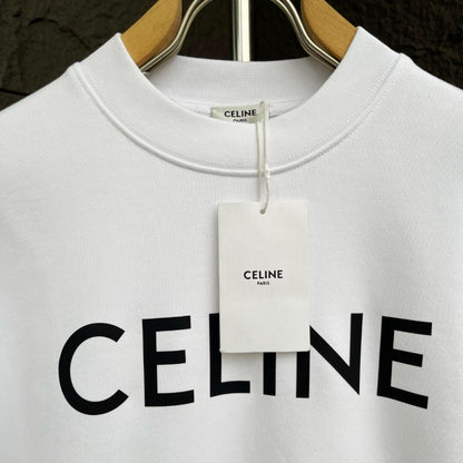 CELINE レタリング コットン 長袖Tシャツ YW003