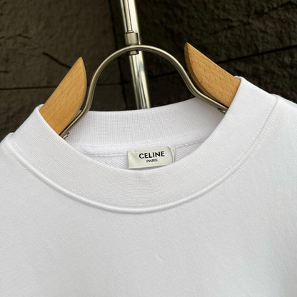 CELINE レタリング コットン 長袖Tシャツ YW005