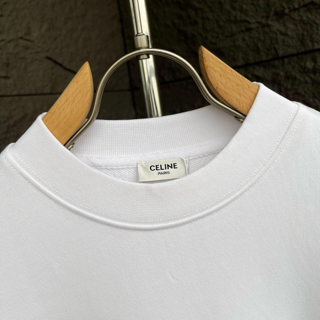 CELINE レタリング コットン 長袖Tシャツ YW005