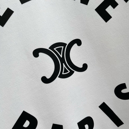 CELINE レタリング コットン 長袖Tシャツ YW005
