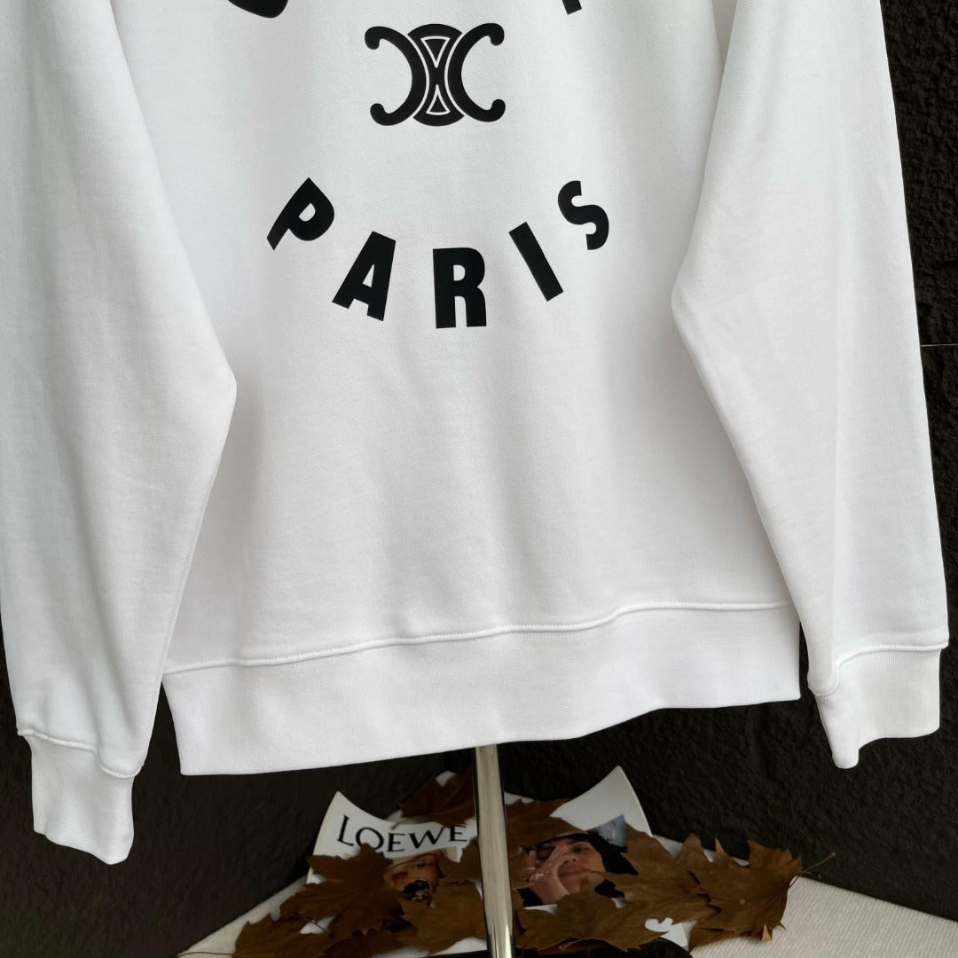 CELINE レタリング コットン 長袖Tシャツ YW005