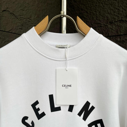 CELINE レタリング コットン 長袖Tシャツ YW005