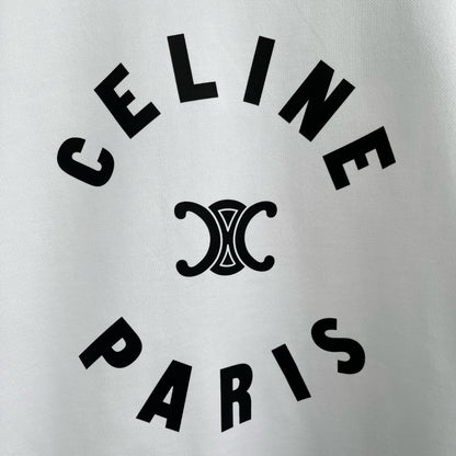 CELINE レタリング コットン 長袖Tシャツ YW005