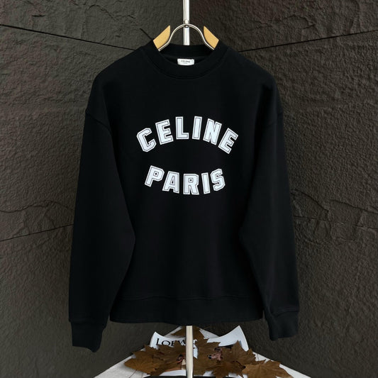 CELINE レタリング コットン 長袖Tシャツ YW004
