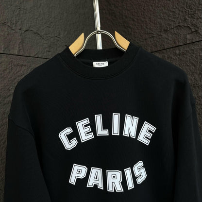 CELINE レタリング コットン 長袖Tシャツ YW004