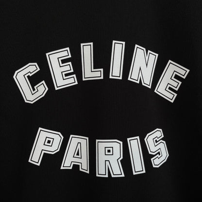 CELINE レタリング コットン 長袖Tシャツ YW004